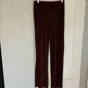Zara Brown Pleated Trousers